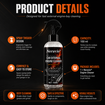 Waterless Fast Acting Car Engine Bay Cleaner