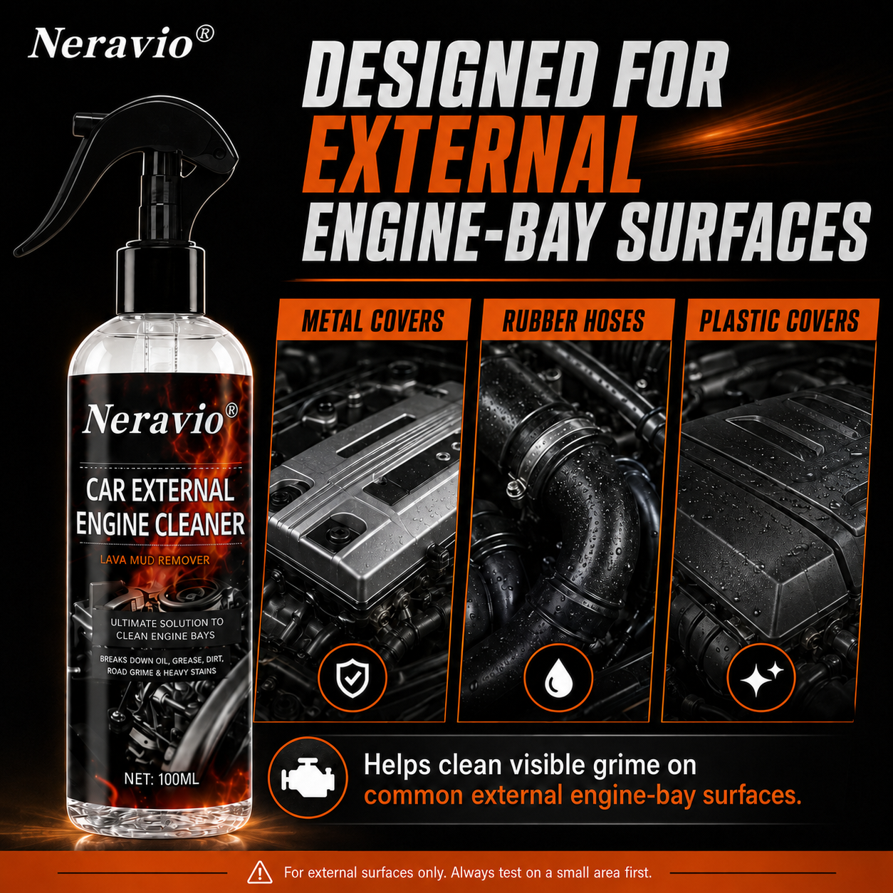 Waterless Fast Acting Car Engine Bay Cleaner