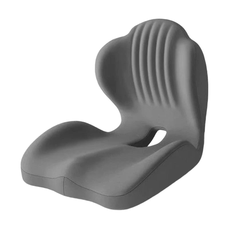 Ergonomic Memory Foam Seat Cushion with Lumbar Support – Pressure Relief, Height Boost, Universal Fit
