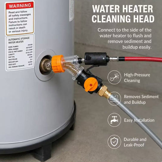 🔥HOT SALE🔥 50% OFF✨Heavy-Duty Water Heater Clog Tool | Chemical-Free Non-Electric Sediment Cleaner for Tanks, Scale Removal Support