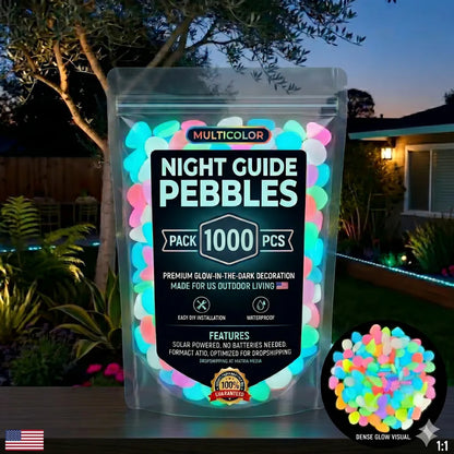 🌈Colorful Glow-in-the-Dark Garden Stones
