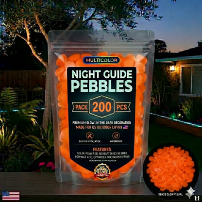 🌈Colorful Glow-in-the-Dark Garden Stones