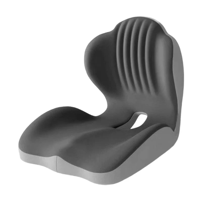 Ergonomic Memory Foam Seat Cushion with Lumbar Support – Pressure Relief, Height Boost, Universal Fit
