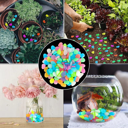 🌈Colorful Glow-in-the-Dark Garden Stones