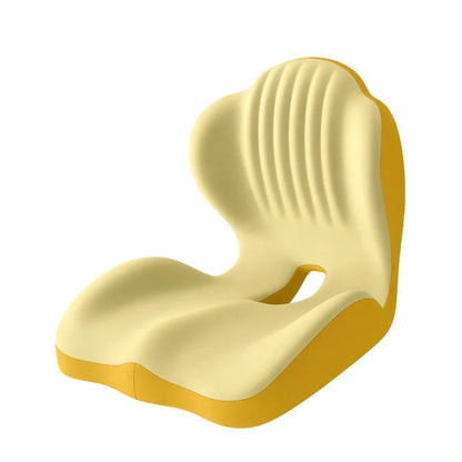 Ergonomic Memory Foam Seat Cushion with Lumbar Support – Pressure Relief, Height Boost, Universal Fit