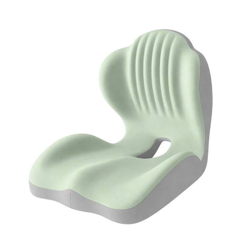 Ergonomic Memory Foam Seat Cushion with Lumbar Support – Pressure Relief, Height Boost, Universal Fit