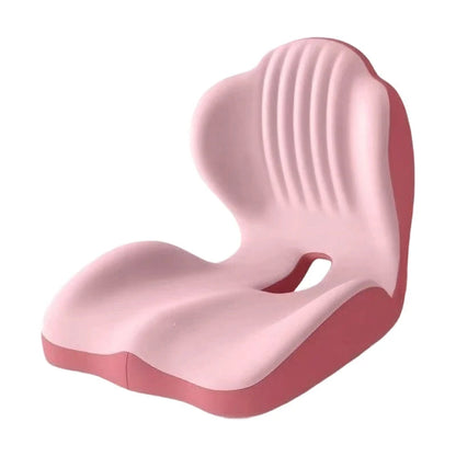 Ergonomic Memory Foam Seat Cushion with Lumbar Support – Pressure Relief, Height Boost, Universal Fit
