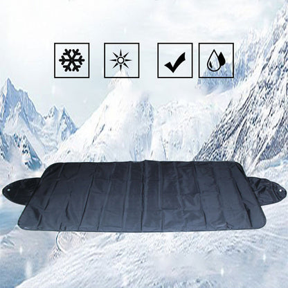 Car Windshield Cover with Suction Cups – prevents frost & snow. Keeps car cool in summer, no scraping in winter! 🛡️✅