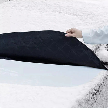 Car Windshield Cover with Suction Cups – prevents frost & snow. Keeps car cool in summer, no scraping in winter! 🛡️✅