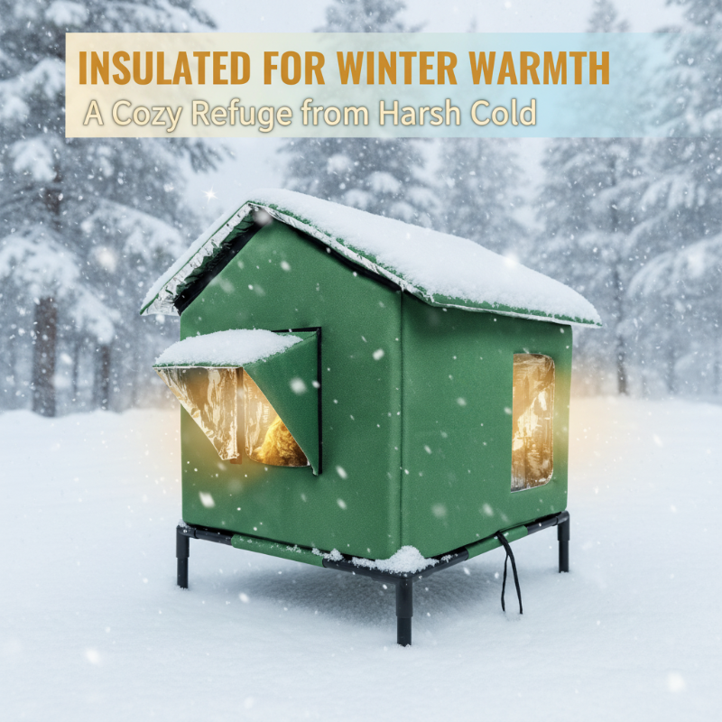 🐈Elevated Insulated Outdoor Cat House
