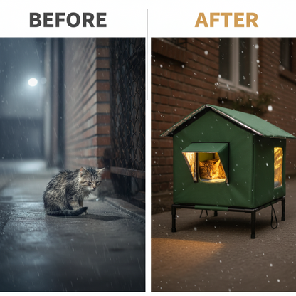 🐈Elevated Insulated Outdoor Cat House