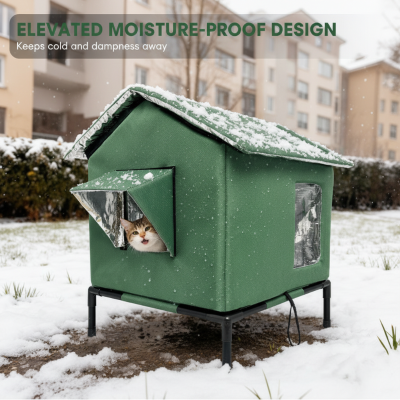 🐈Elevated Insulated Outdoor Cat House