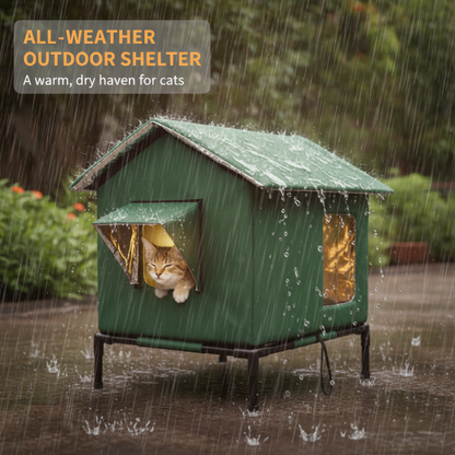 🐈Elevated Insulated Outdoor Cat House