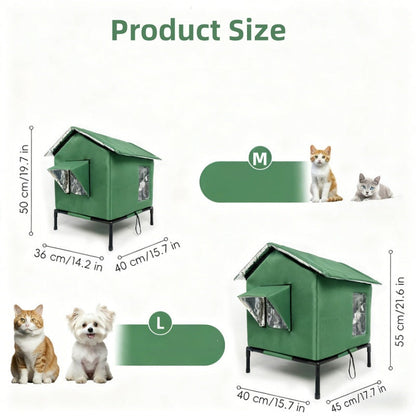 🐈Elevated Insulated Outdoor Cat House